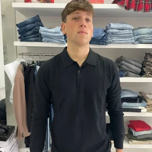 Maglia polo uomo rasata sotto giacca