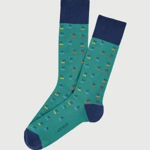 Chaussettes - Cerise Vert