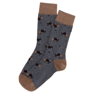 Chaussettes - En Plaine Nuit Gris