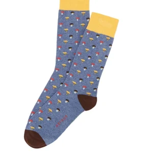Chaussettes - Champignons Bleu