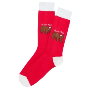 Chaussettes - Bear Noël Rouge