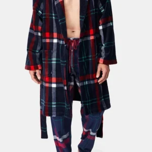 Robe de chambre polaire - Carreaux Hugo