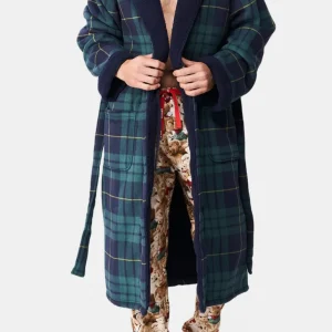 Robe de chambre polaire - Ecossais