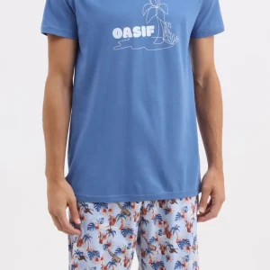 Pyjashort - Oasif bleu