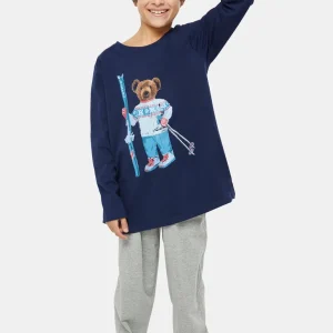 Pyjama Enfant Teddy - Violet