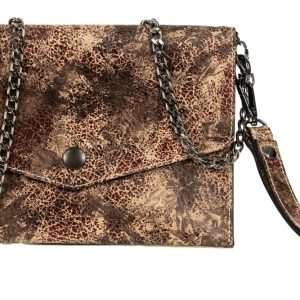 POCHETTE IN PELLE DI VITELLO STAMPATA  MODELLO 384