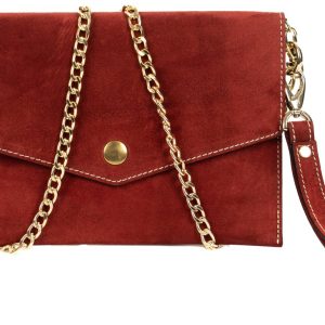 Pochette donna in vera pelle scamosciata modello 400