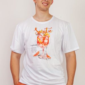 T-shirt uomo con stampa sprizz