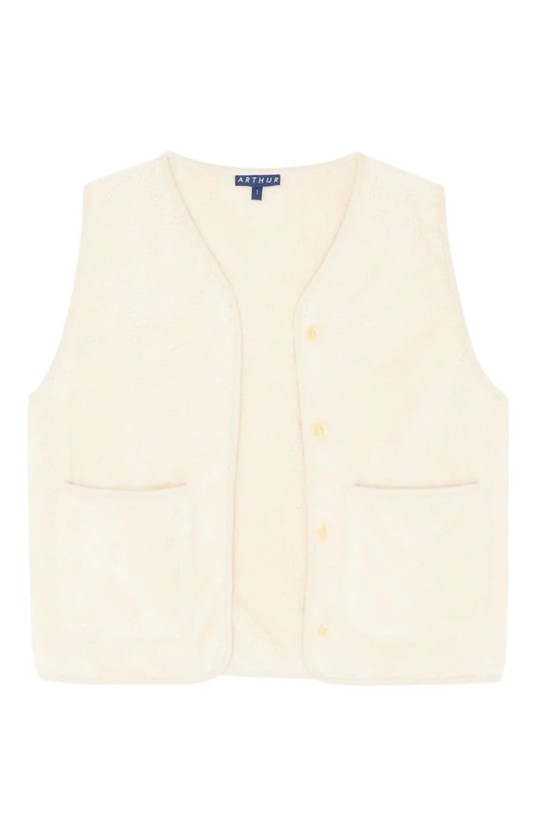 Veste sans manches - Polaire Ivoire - immagine 4