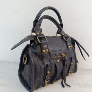 Borsa  shopping in ecopelle nera