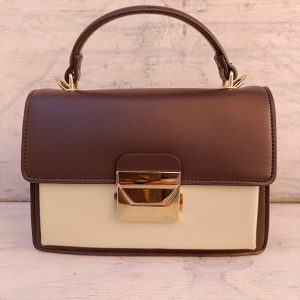 Borsa Toy Bicolore Marrone & Beige