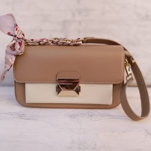 Borsa Toy Bicolore Biscotto & Avorio