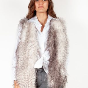 Giaccone smanicato donna