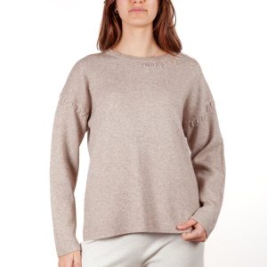 Maglia donna con impuntura