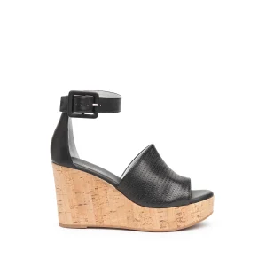 NERO GIARDINI E218771D-100 SANDALO ZEPPA SUGHERO NERO DONNA