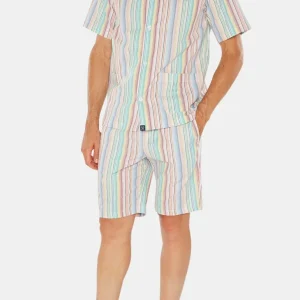 Pyjashort boutonné Rayure Keys