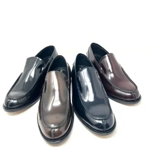 Mocassino London vera pelle made in italy abrasivata fondo cuoio cucito