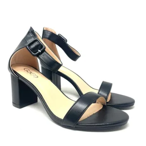 sandalo fascia ecopelle tacco  comodo 5 cm