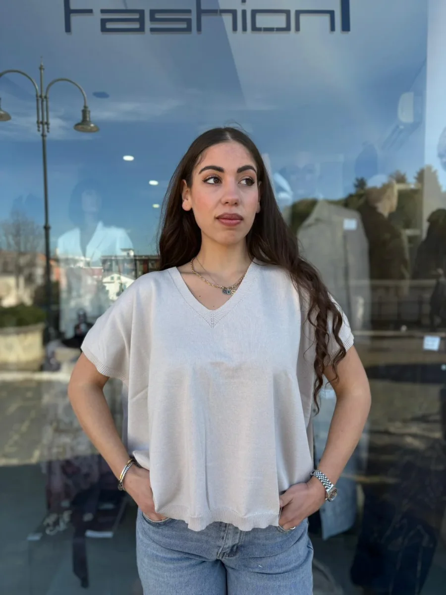 Gilet in Filo Vestibilità Over – Donna - immagine 2